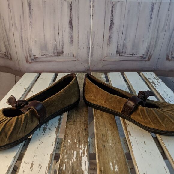 Born boc leather 7 womens shoes flats comfort mary - Picture 2 of 7
